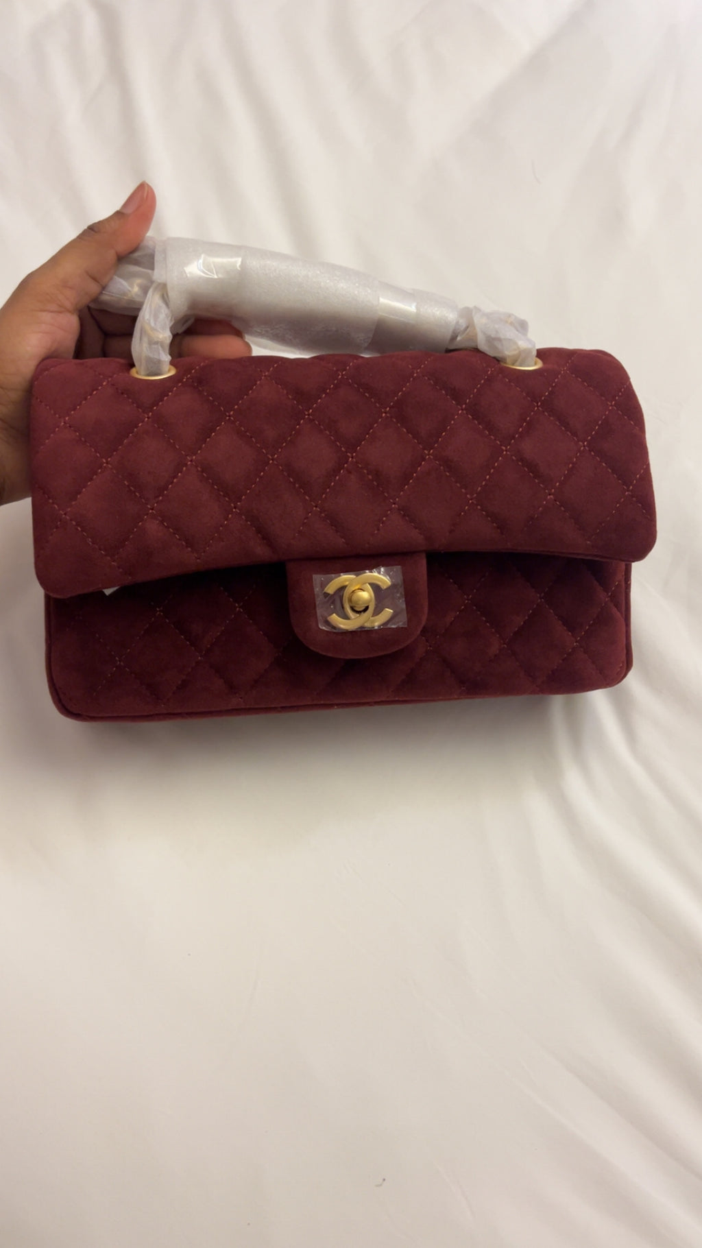 Chanel en daim