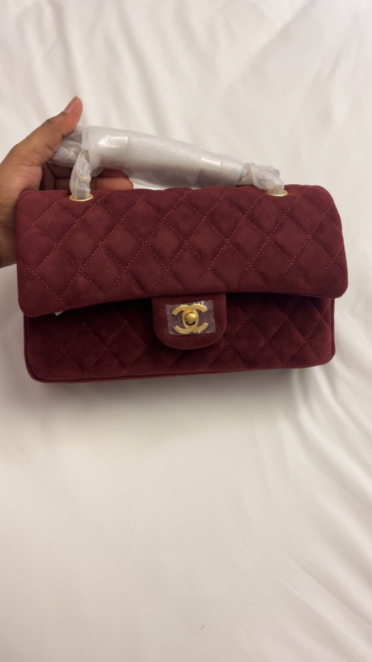 Chanel en daim