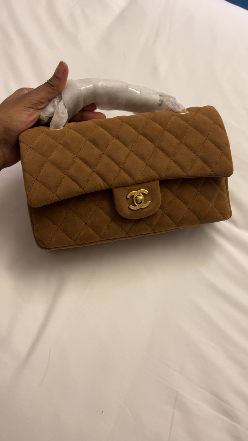 Chanel en daim