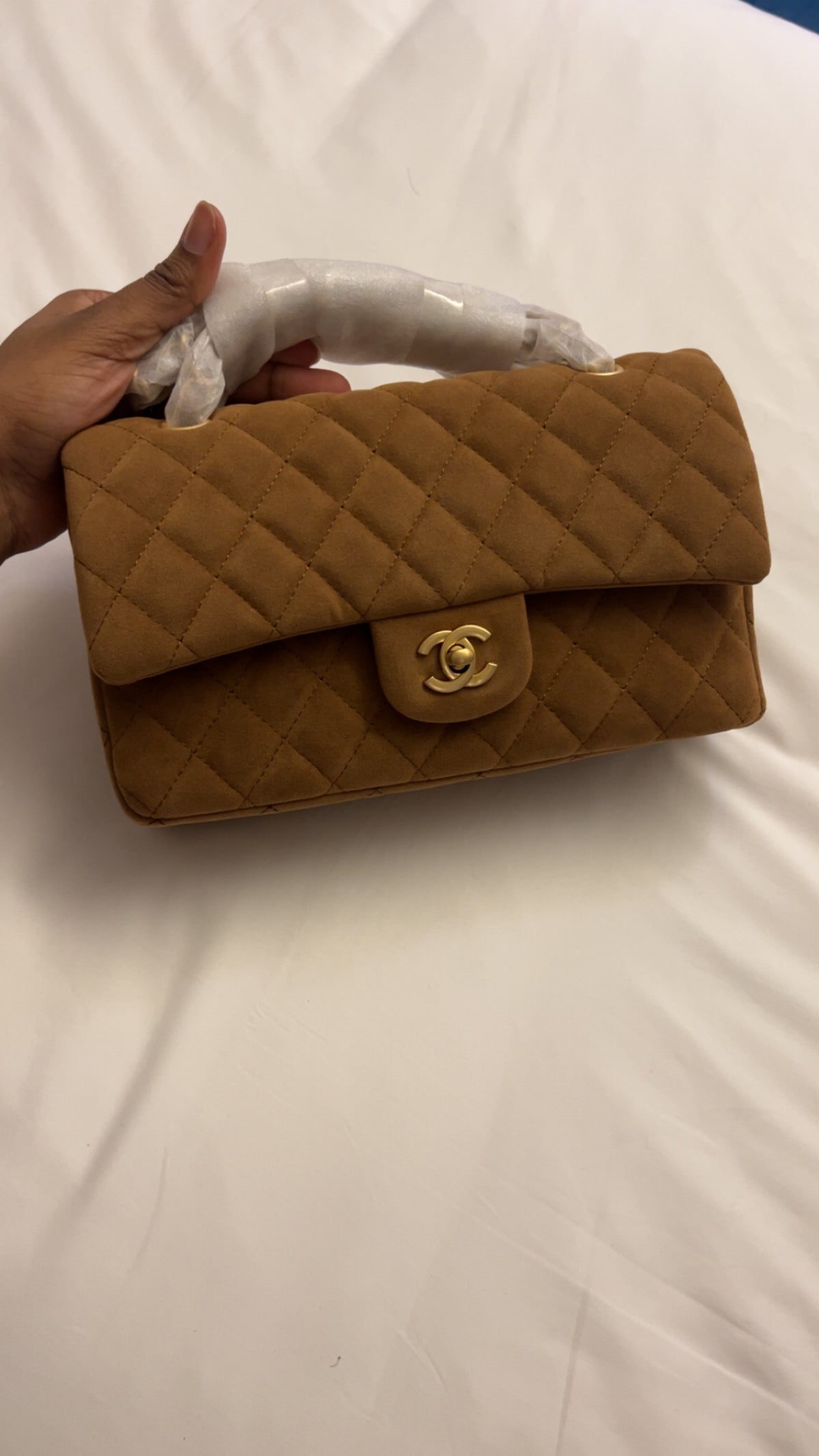 Chanel en daim