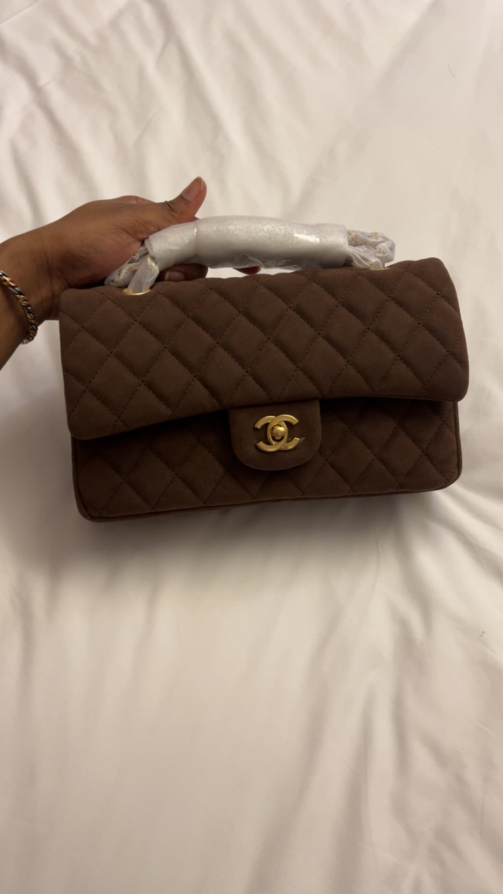 Chanel en daim