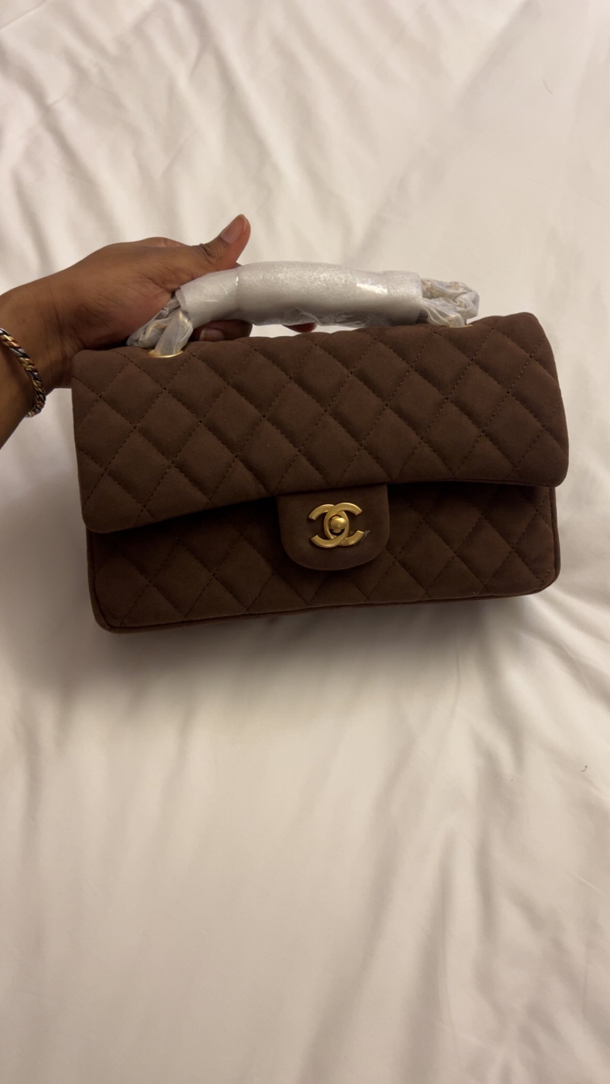 Chanel en daim