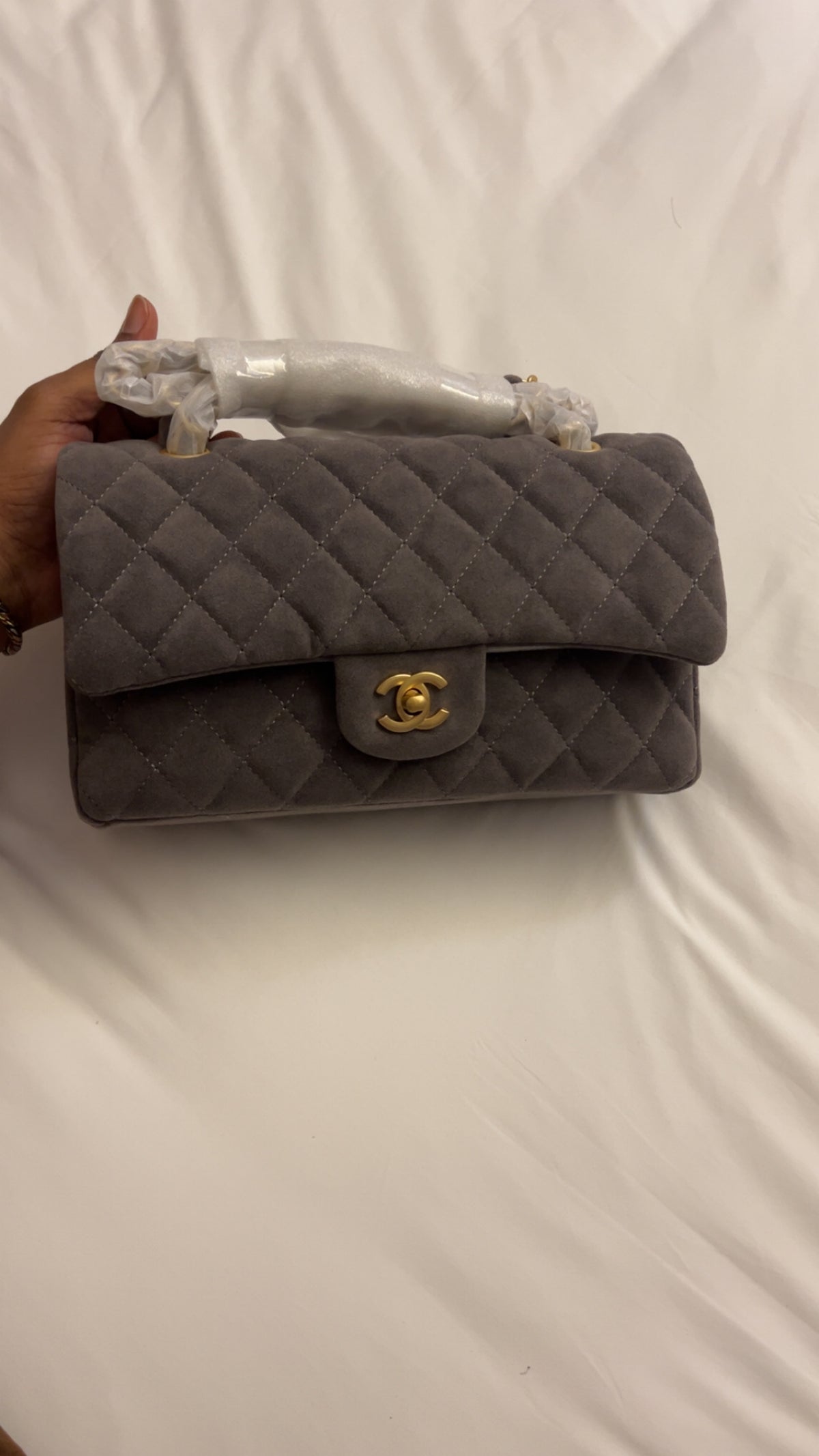 Chanel en daim